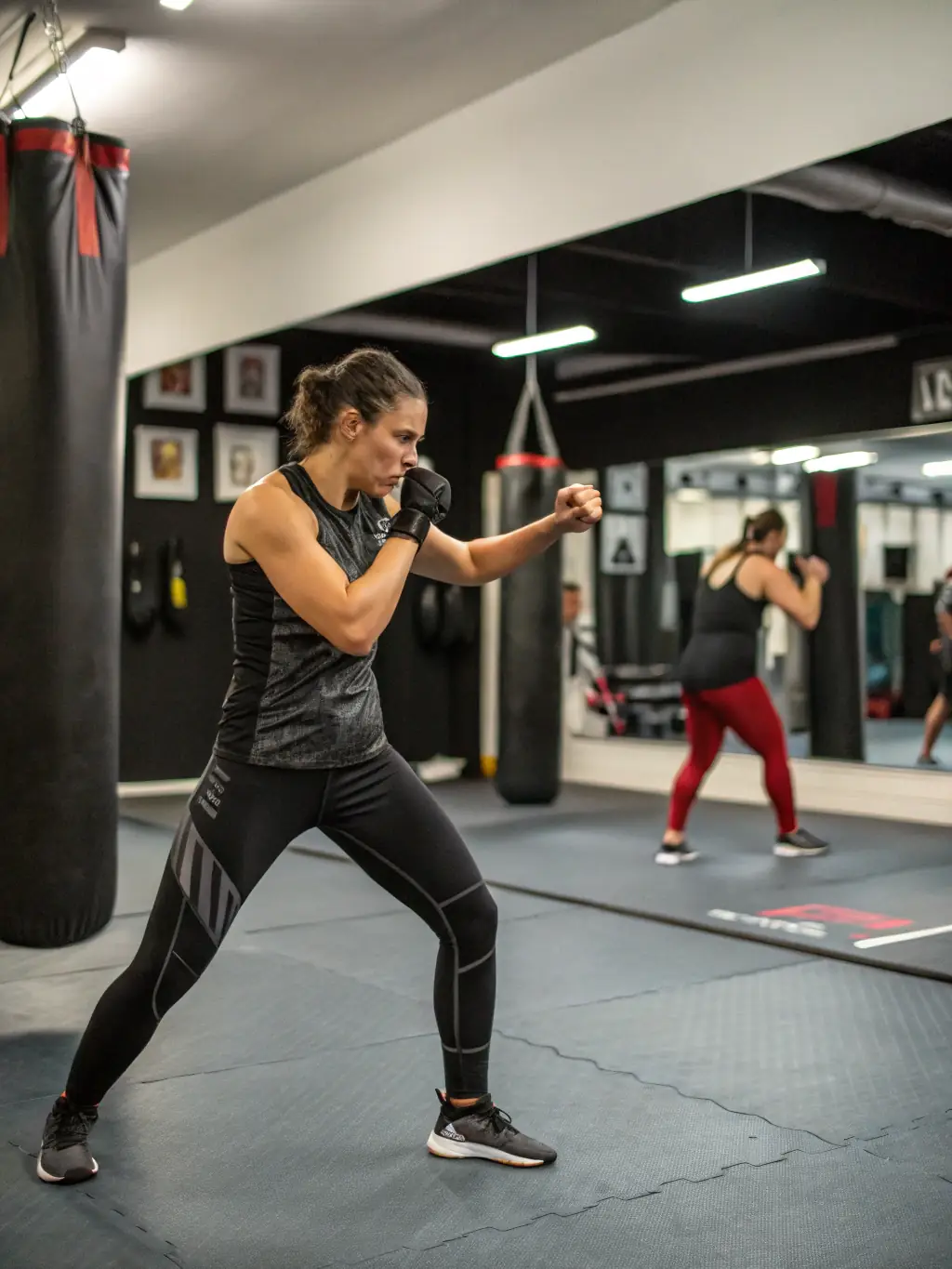 An individual successfully executing a Krav Maga technique, showcasing the physical and mental development aspect.